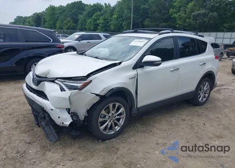 2017 Toyota Rav4 Hybrid Limited из США, поврежденный, VIN JTMDJREV0HD097972